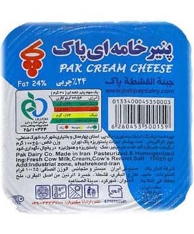 پنیر خامه ای پاک 100گرمی